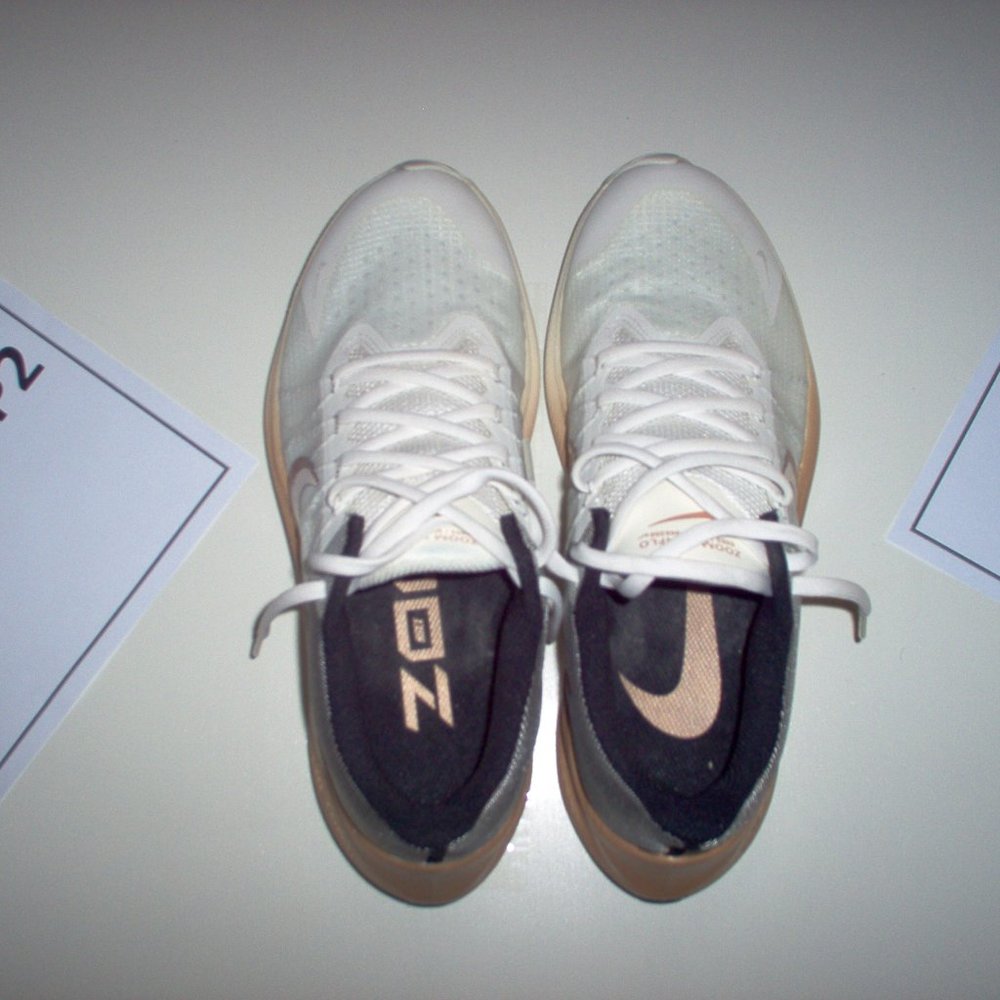 Nike White and Peach Running Shoes
